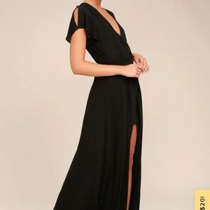 Heart of marigold dress black maxi